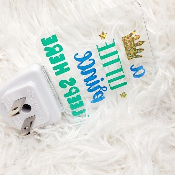 Prince OR Princess Night Light, Nursery Night Light - Picture 3 of 12